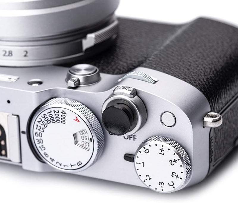 DBZZ Camera Metal Shutter Release Button for Fujiflm X100VI,X100V,X-T3,X-T2,X-T30,X-PRO1,X-PRO2,X-PRO3,X-M5 X-E5 X-Half,for LeicaM10,M9,for Nikon Df DSLR/SLR (Black) - Image 2
